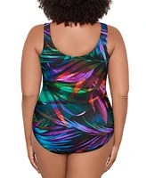 Miraclesuit Plus Palma Paradiso Oceanus Tummy-Control One-Piece Swimsuit