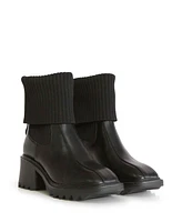 Belle & Bloom Perfect Illusion Knit Boot - Black