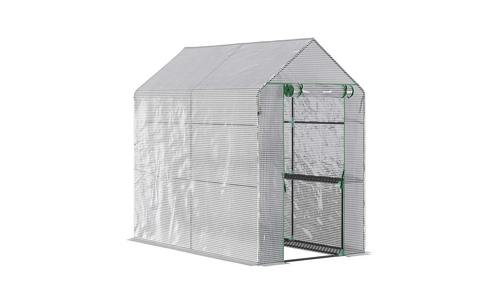 Slickblue Walk-in Greenhouse for Plants Perfect for Year-Round Gardening and Plant Care