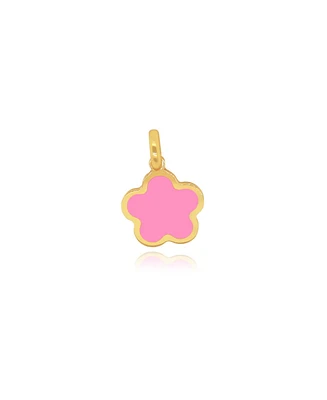 The Lovery Bubblegum Pink Flower Charm 14K Gold millimeters