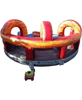 JumpOrange Shadow Obstacle Course Bounce House Inflatable for Kids and Adults with Blower, Commercial Grade, Pop Ups, Outdoor Indoor, Rental Quality