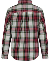 Tommy Hilfiger Big Boys Picture Perfect Tartan Yarn Dyed Shirt