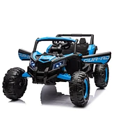 Slickblue 12V Ride-On Utv Car with Remote Control – Off-Road Adventure Vehicle for Kids