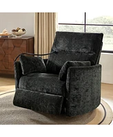 Hulala Home Lew Modern 38" Power Rocking Swivel Nursery Recliner with Usb