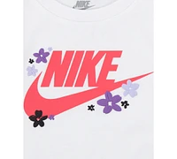 Nike Baby Logo T-Shirt & Mesh Shorts, 2 Piece Set