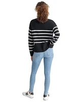 Dkny Jeans Women's Half-Zip Mock-Neck Sweater