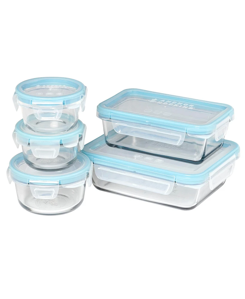 Anchor Hocking 10-Piece Locking Lid Food Prep Storage Set