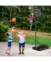 Gouun 4.25-10 Feet Portable Adjustable Basketball Goal Hoop System