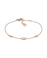 Skagen Women's Anja Pebble Rose Gold Stainless Steel Bracelet