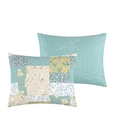 Greenland Home Fashions Evangeline Modern Floral Reversible -Pc. Quilt Set