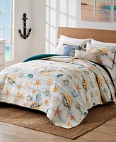 Greenland Home Fashions Kona Coastal Paradise Reversible -Pc. Quilt Set