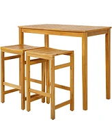 Sugift 30-Inch Height Bar Chair with Saddle Shaped Seat and Sturdy Footrest