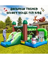 Sugift Inflatable Christmas Bouncy House with 735w Blower