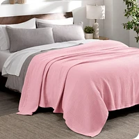 Bare Home Cotton Waffle Blanket King