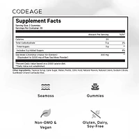 Codeage Irish Sea Moss Gummies Supplement - 300mg Irish Sea Moss Extract Equivalent to 3,000mg of Raw Sea Moss Powder - Delicious Strawberry Flavor