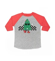 Sweet Wink Toddler Boys Christmas Tree Dude 3/4 Sleeve Shirt