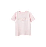 Cotton On Little Girls Poppy Short Sleeve Graphic Print Tee