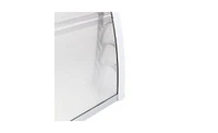 Slickblue Ht-100 x 80 Door & Window Rain Cover Eaves Transparent Board with White Holder for Household Applications