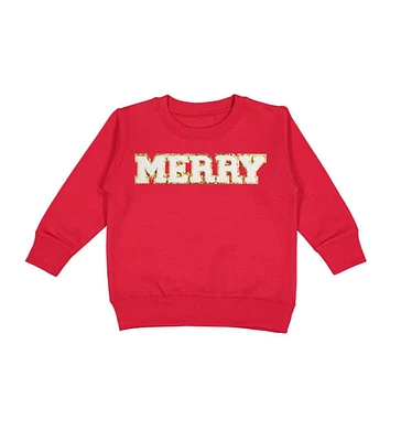 Sweet Wink Little and Big Girls Merry Patch Christmas Sweatshirt