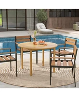 Sugift 44" Round Outdoor Patio Dining Table