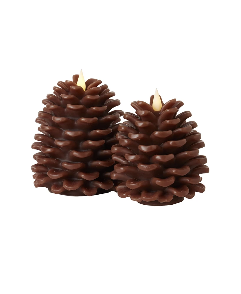 Seasonal Pinecone Flameless Candle