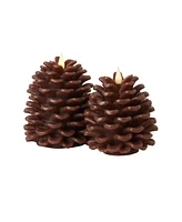 Seasonal Pinecone Flameless Candle