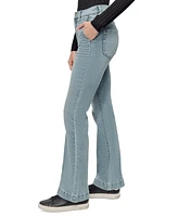 Dkny Jeans Petite High-Rise Flare-Leg