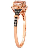 Le Vian Morganite (1/2 ct. t.w.) & Diamond (1/6 ct. t.w.) Statement Ring in 14k Rose Gold