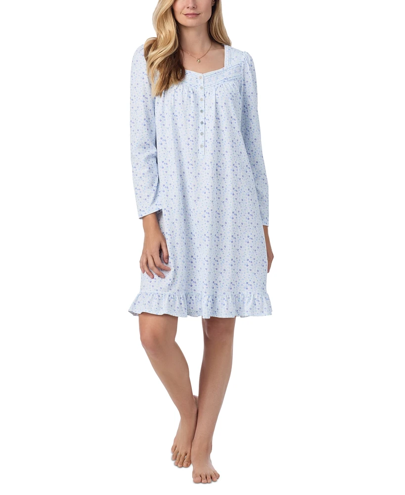 Eileen West Women's Cotton Ditsy Floral Nightgown