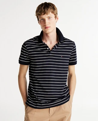 Tommy Hilfiger Men's Regular-Fit Stripe Cotton Polo