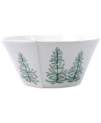 Vietri Lastra Holiday Large Stacking Serving Bowl