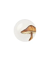 Vietri Autunno Assorted Mushroom Canape Plates, Set of 4