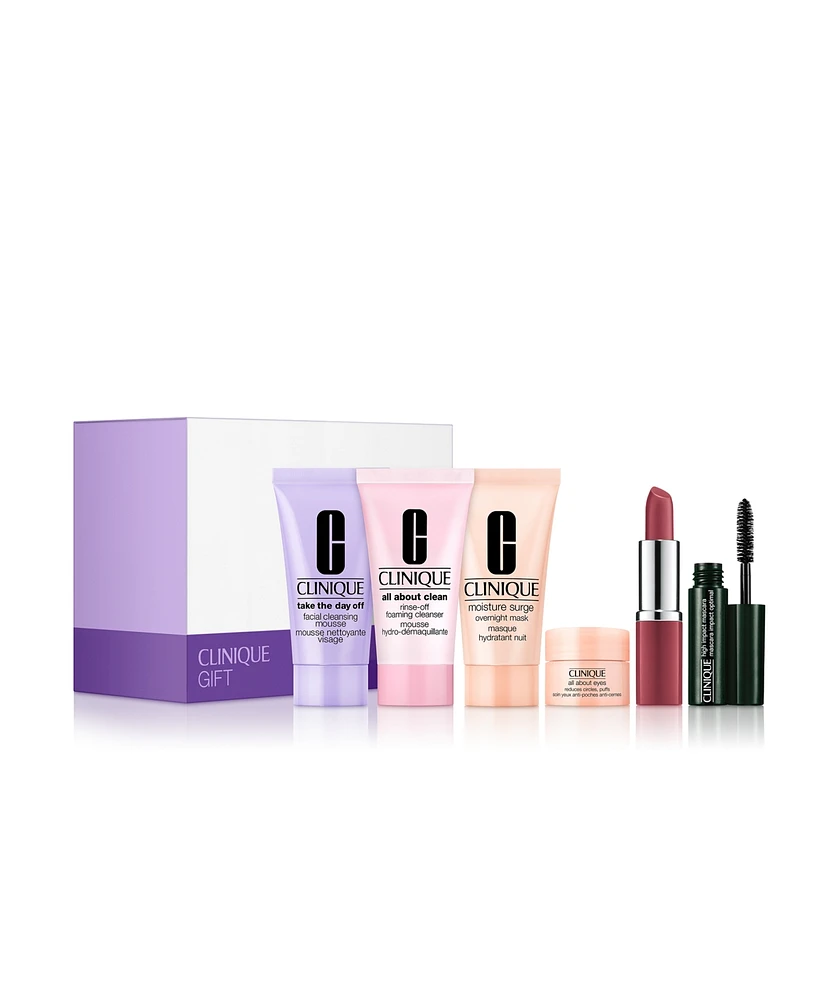 Free 6-Pc. gift with any $65 Clinique purchase. (A $79 value!)