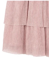 Stella 88 Big Girls Foil Pleated Tiered Skirt