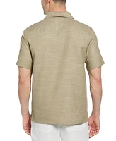 Cubavera Men's Gauze Short Sleeve Button-Front Guayabera Shirt