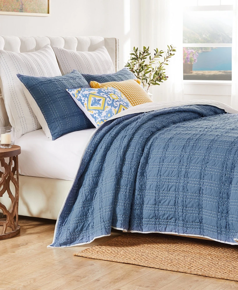 Greenland Home Portofino Ruffled -Pc. Quilt Set