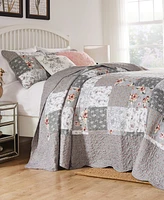 Greenland Home Giulia Floral Print 3-Pc. Bedspread Set