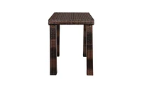 Slickblue Brown Gradient Bar Table for Stylish Home or Kitchen Dining