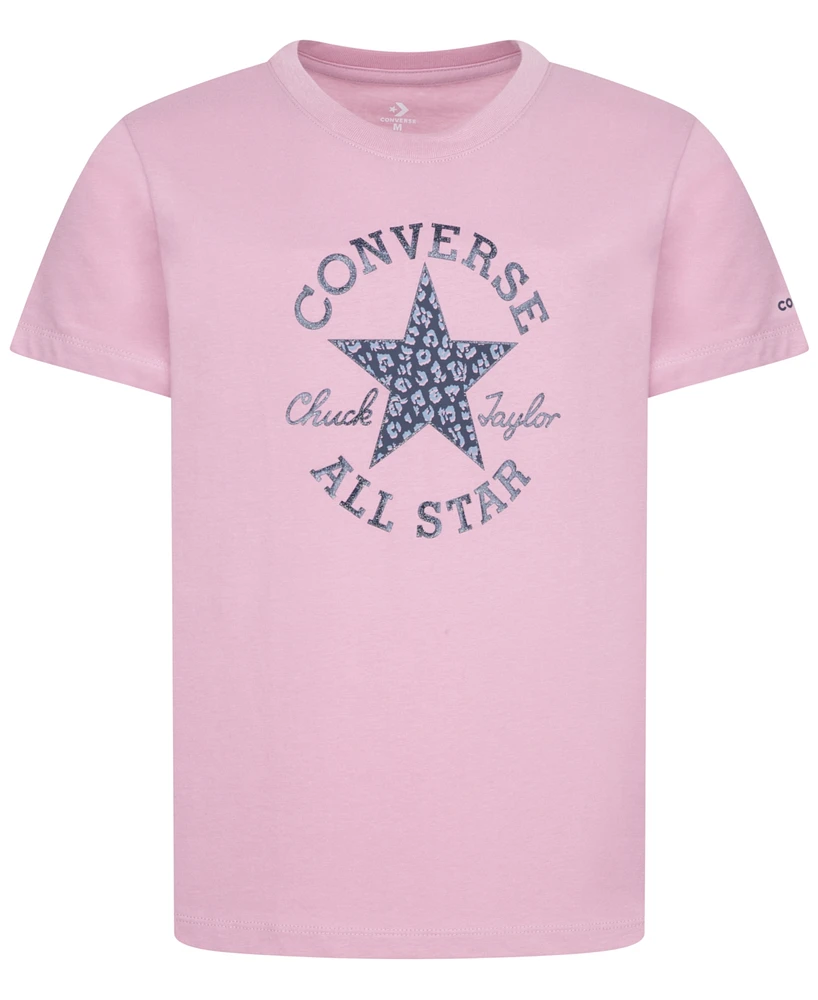 Converse Big Girls Dissected Chuck Patch Logo Graphic T-Shirt