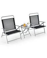 3 Pieces Patio Foldi