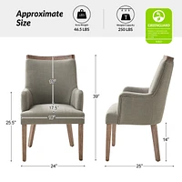 Egmont Farmhouse Dining Chair with Solid Wood Legs