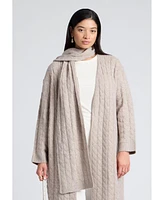 Eloquii Plus Sweater Scarf Knit Coat