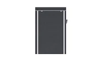 Slickblue 64" Portable Wardrobe Organizer with Clothes Rack and Shelves for Optimal Storage Solutions