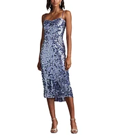 Tadashi Shoji Women's Mikala Sequin Corset Back Midi Dress