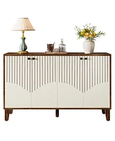 Tribesigns Sideboard Buffet Cabinet with Storage, 55