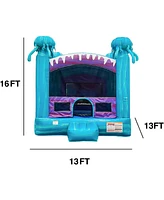 JumpOrange Electric Commercial Grade Bounce House Inflatable 13 x 13 (with Blower), for Kids 5