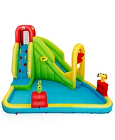 Inolait Outdoor Inflatable Water Bounce House with 480W Blower