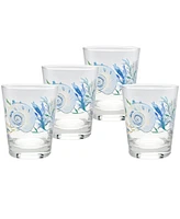 Fiesta Coastal Shores Double Old-Fashioned Glass, Set of 4