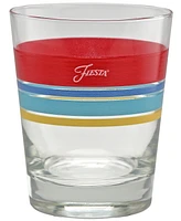 Fiesta Vibrant Edgeline Double Old-Fashioned Glass, Set of 4