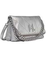 Karl Lagerfeld Paris Lavande Leather Crossbody